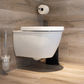 Toilet met houtlook tegels